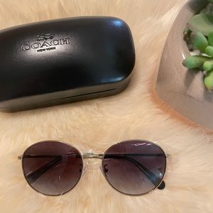 NWT Coach Aviator Round Sunglasses 56MM